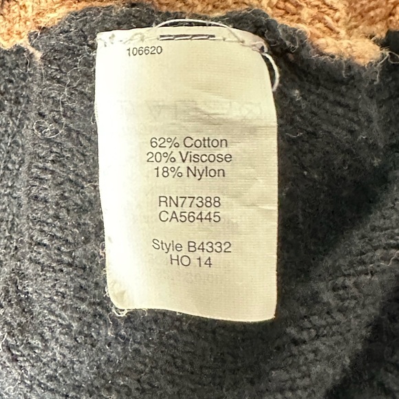 Madewell Tan and Black Crew Neck Back Zip Sweater - Picture 9 of 10